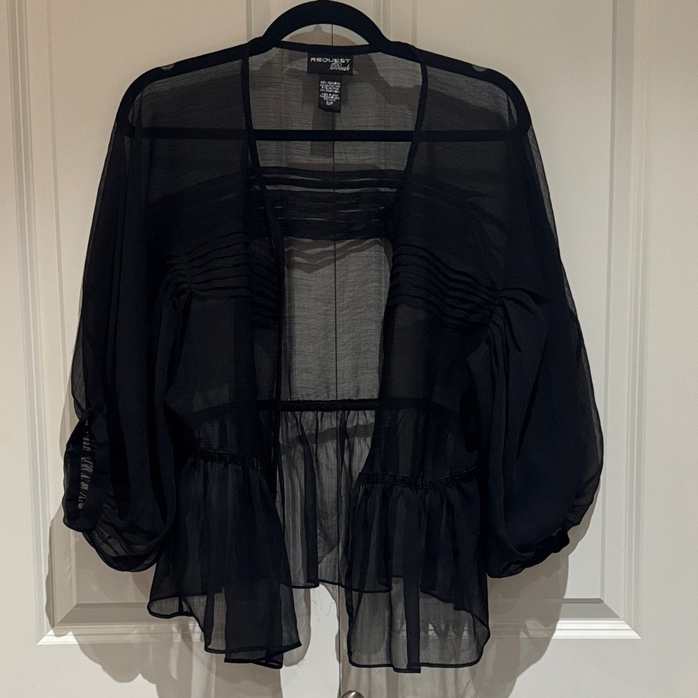 Sheer Black Blouse
